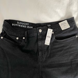 NWT J. Crew black rinse boyfriend jean